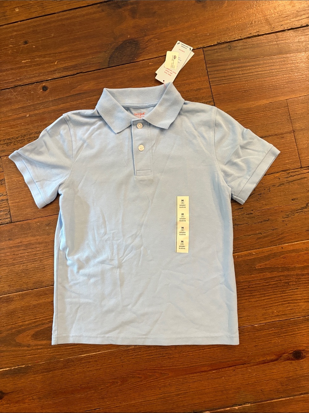Cat & Jack School Uniform Light Blue Kids Polo Shirt - Picture 1 of 6